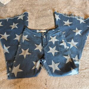 Altar'd State Blue Denim with Star Accents